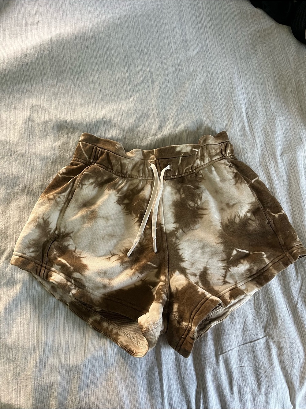 lululemon athletica Brown Tie-Dye Athletic Shorts